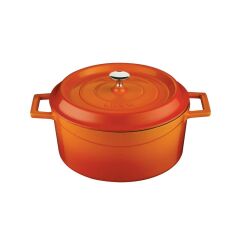 Lava Döküm Tencere - Turuncu 20 cm - 2,56 Lt