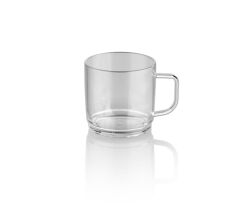 Plastport Kırılmaz Çay Kahve Kupası - Şeffaf 300 ml