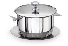 Kapp Termoslu Çelik Buz Kovası - Ay Saplı ve Tabaklı