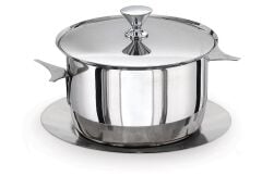 Kapp Termoslu Çelik Buz Kovası - Ay Saplı ve Tabaklı