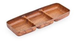 Kapp Üç Bölmeli Pukhet Sosluk/Çerezlik