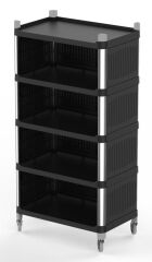 Plastport Çok Amaçlı Servis Arabası - 5 Katlı (Kapalı)