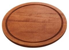 Kapp Yuvarlak Sunumluk - Kayın 28 cm