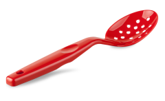 Plastport Kırılmaz Delikli Servis Kaşığı - Kırmızı