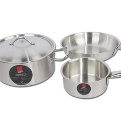 4 Parça Paslanmaz Çelik İnci Tencere Seti