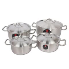 9 Parça Paslanmaz Çelik Gurme Tencere Seti