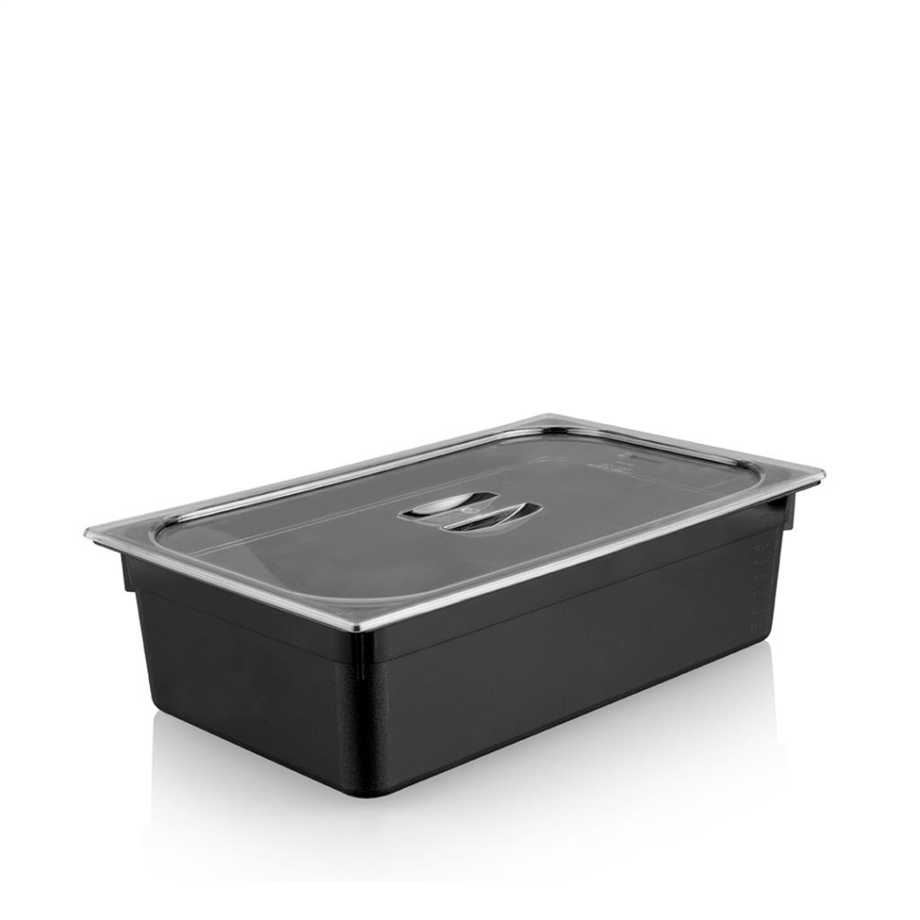 Plastport Kırılmaz Saklama Kabı - Siyah 19,5 Lt