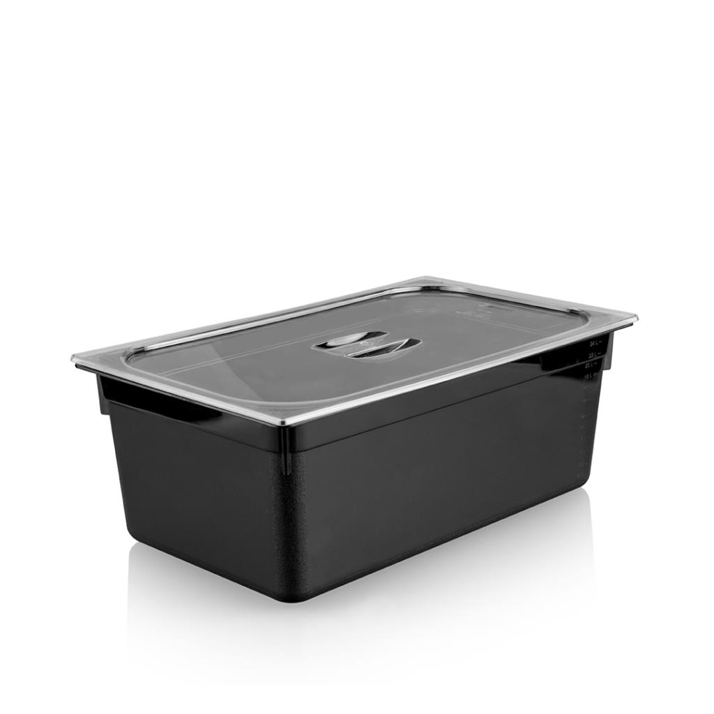 Plastport Kırılmaz Saklama Kabı - Siyah 5,6 Lt