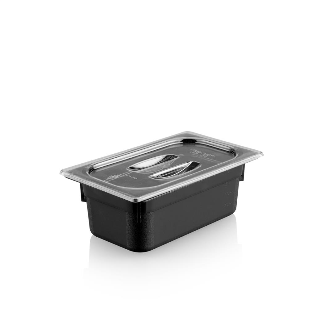 Plastport Kırılmaz Saklama Kabı - Siyah 2,5 Lt