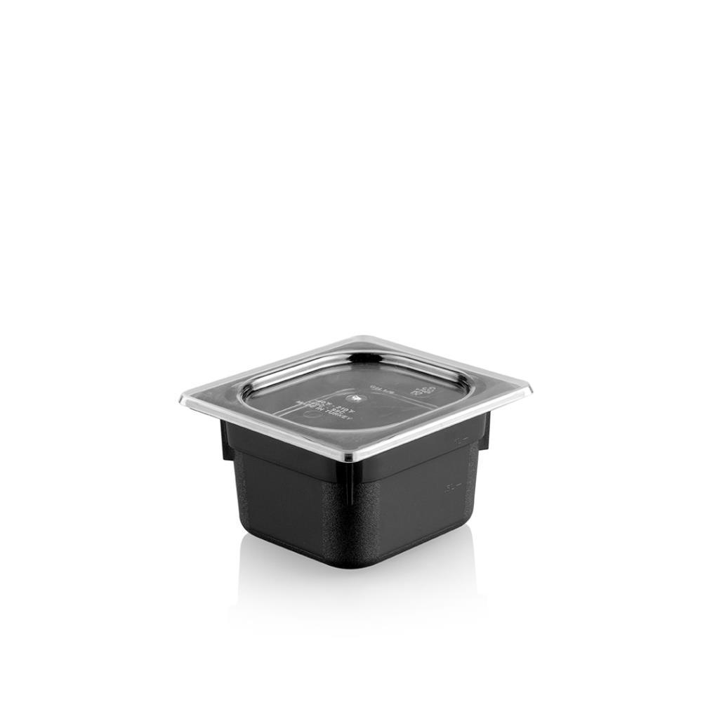 Plastport Kırılmaz Saklama Kabı - Siyah 1,5 Lt