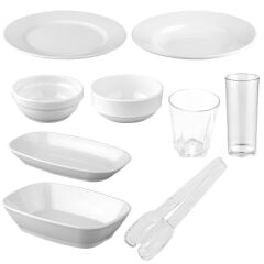 Plastport Kırılmaz 44 Parça 6 Kişilik Yemek Takımı