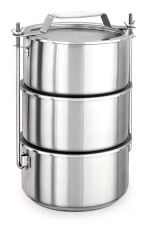 Kapp İzoleli Çelik Sefer Tası 3'lü 20x11x3 cm