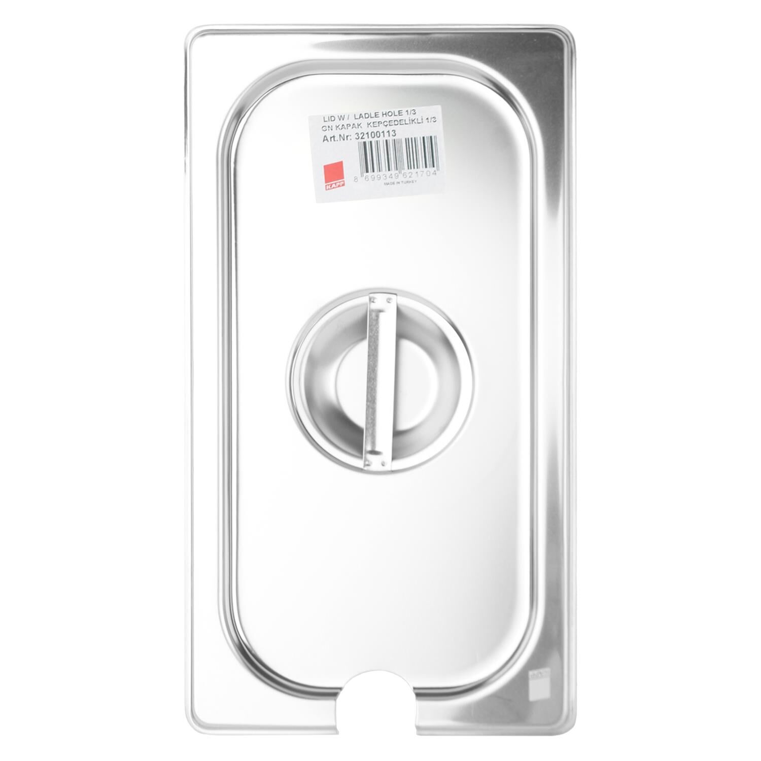 Kapp Çelik Gastronom Kapak (Kepçe Delikli) 1/3