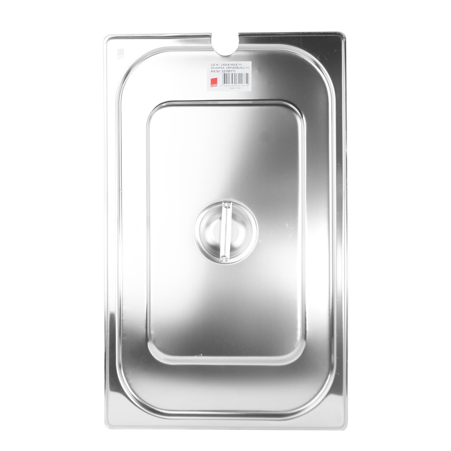 Kapp Çelik Gastronom Kapak (Kepçe Delikli) 1/1